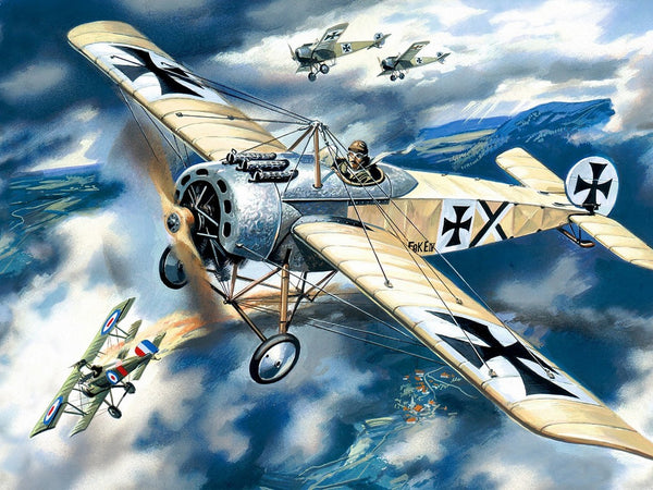 ICM 1/72 Fokker E.IV, WWI German Fighter