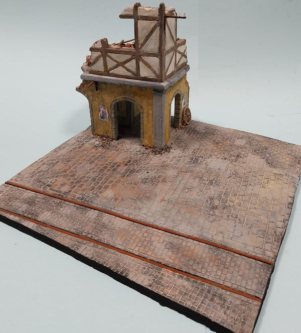 FoG Models 1/35 WW2 GERMAN VILLAGE RUIN Diorama - Base 295mm x 295mm