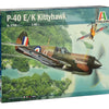 Italeri 1/48 scale WW2 Raf P-40E/K Kittyhawk plane model