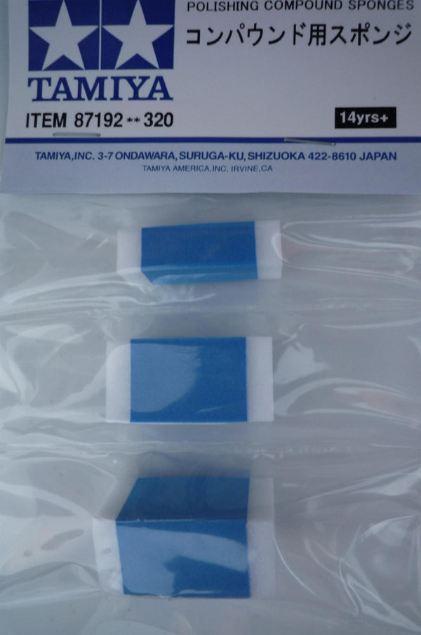 TAMIYA TOOLS / ACCESSORIES - POLISHING COMPOUND SPONGES