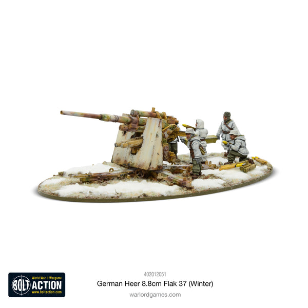 Warlord Games 28mm - Bolt Action WW2 German Heer 8.8cm Flak 37 (Winter)