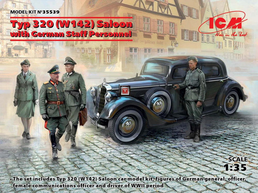 ICM 1/35 WW2 Typ 320 (W142) Saloon with German Staff Personnel