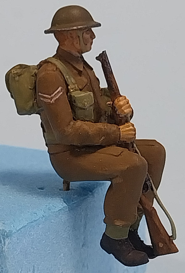 Homefront 1/35 scale WW2 British Infantry sitting #3