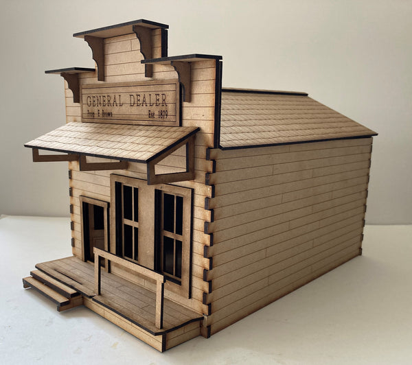 1/35 scale laser cut building Wild West - General dealer