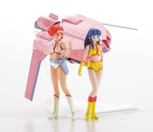 Hasegawa 1:20 KEI + YURI - Dirty Pair  with 1:300 Lovely Angel