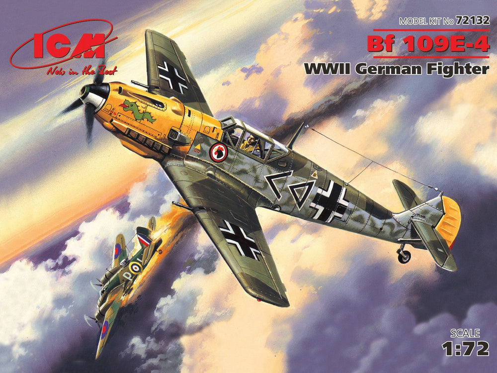 ICM 1/72 Messerschmitt Bf 109E-4, WWII German Fighter