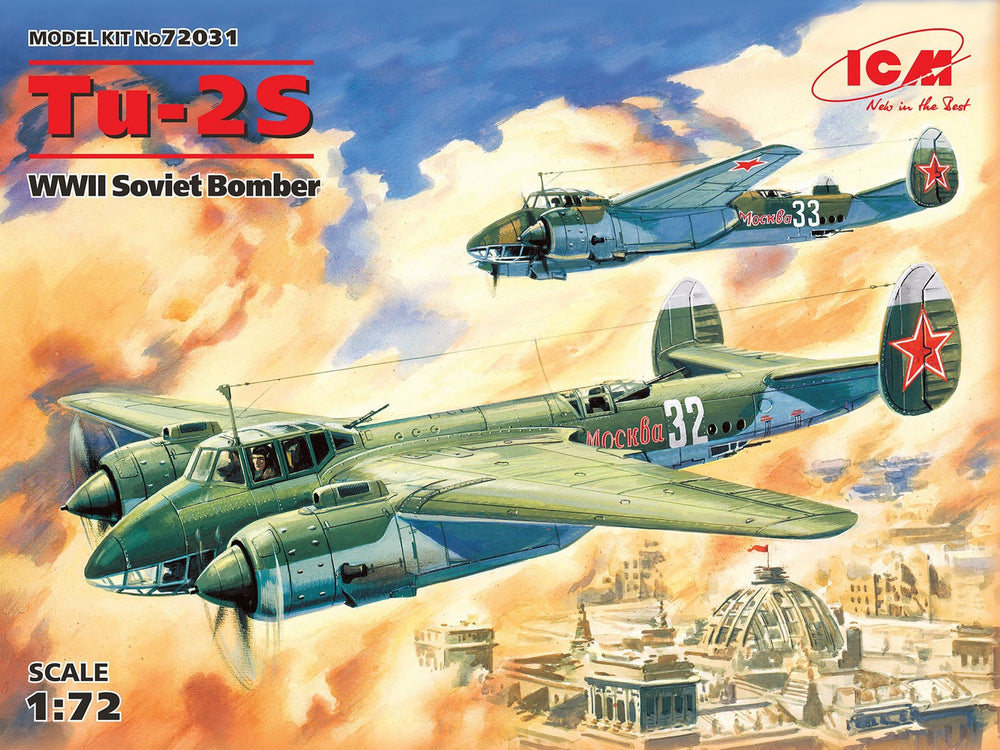 ICM 1/72 WW2 Russian Tu-2S, WWII Soviet Bomber aircraft