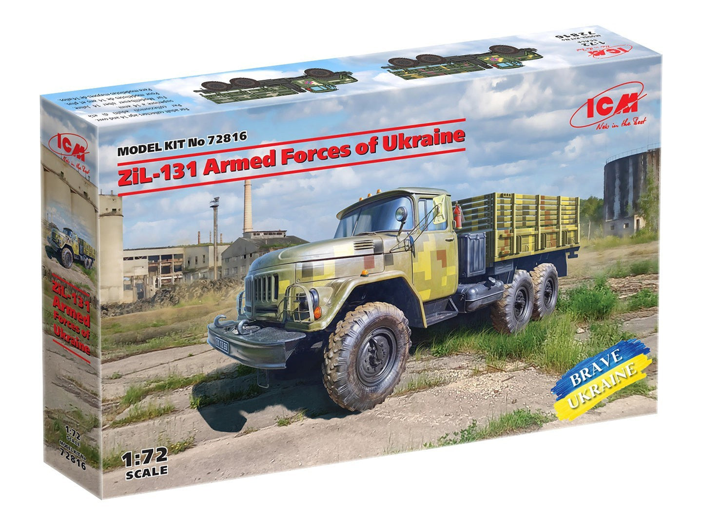 ICM 1/72 ZiL-131, Military Truck of the Armed Forces of Ukraine ...