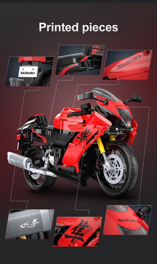 CADA BIKES 1:6 Suzuki Hayabusa Motorbike - 1043 pcs