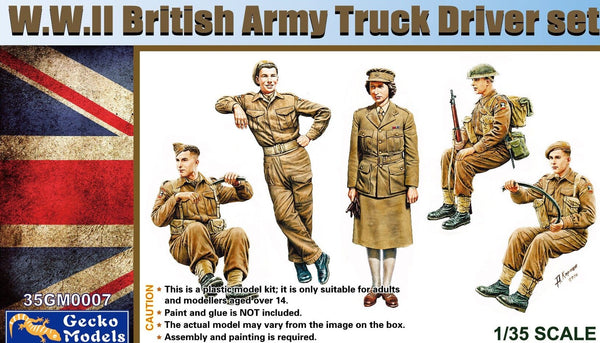 Gecko 1/35 WW2 British Army truck drivers