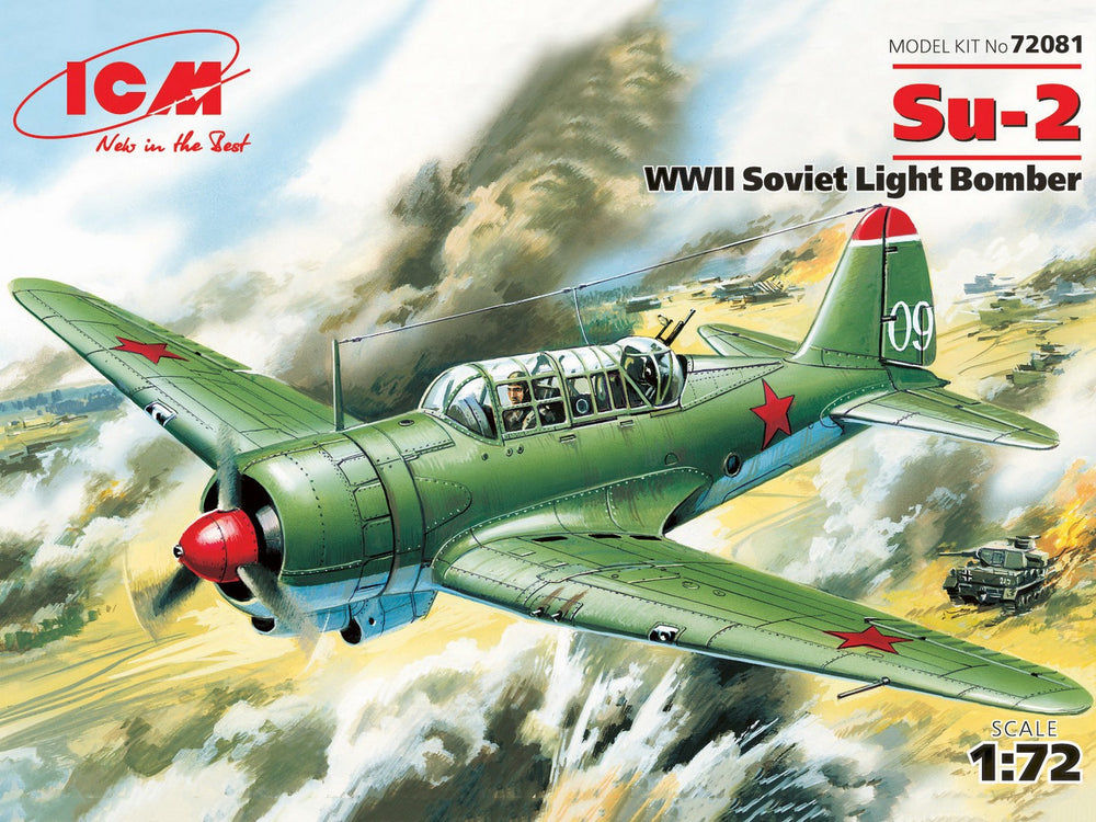 ICM 1/72 Su-2, WWII Soviet Light Bomber