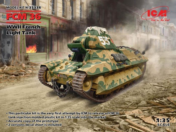 ICM 1/35 WW2 FCM 36, WWII French Light Tank