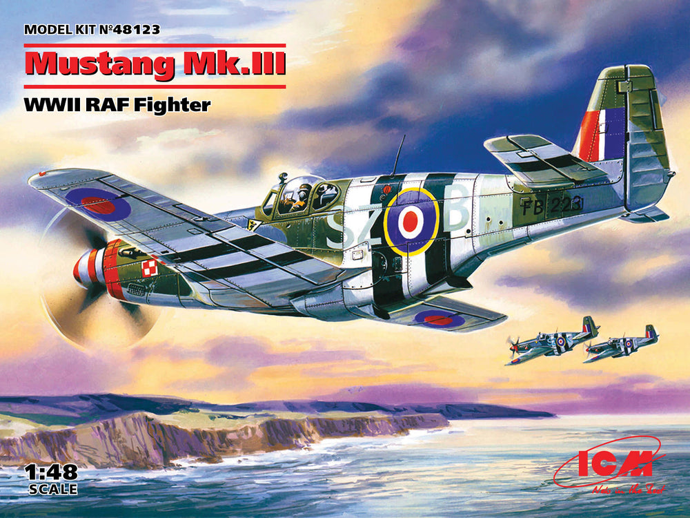 ICM 1/48 scale WW2 Mustang Mk.III, WWII RAF Fighter
