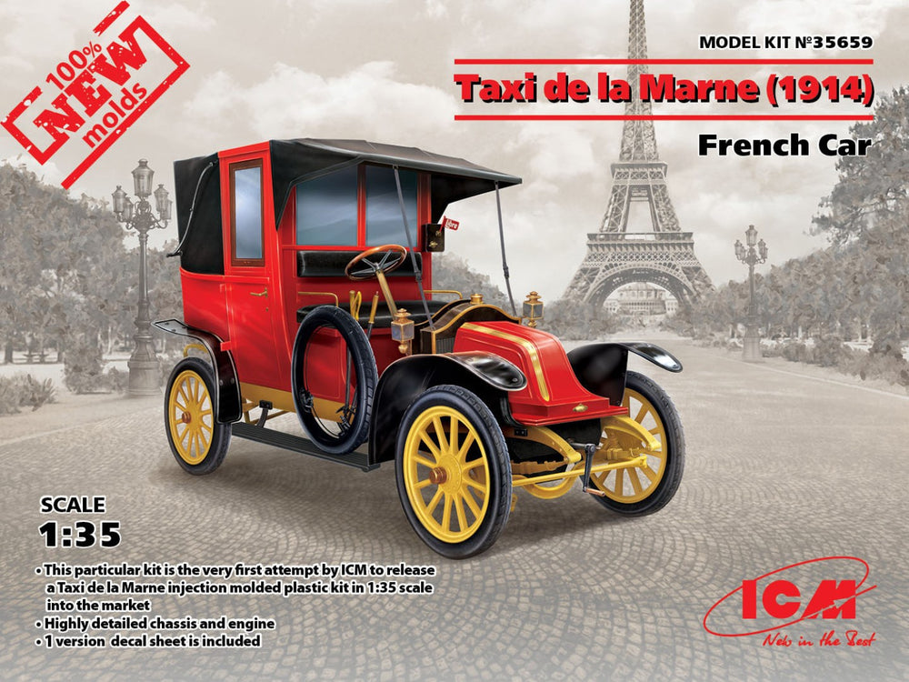 ICM 1/35 WW1 Taxi de la Marne (1914), French Car