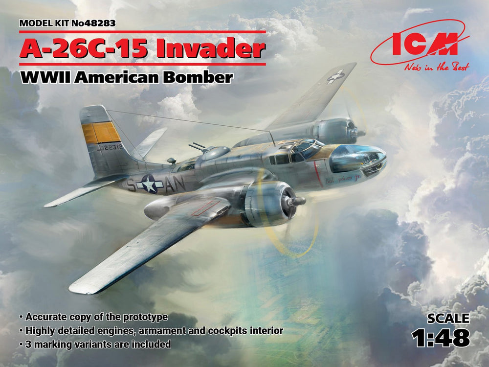 ICM 1/48 WW2 US A-26c-15 Invader, WWII American Bomber