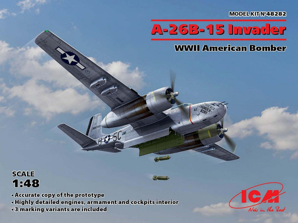 ICM 1/48 WW2 US A-26B-15 Invader, WWII American Bomber