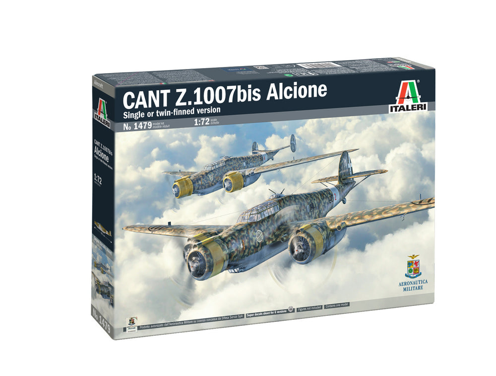 Italeri 1/72 AIRCRAFT CANWW2 Italian T Z.1007 Alcione Bomber aircraft