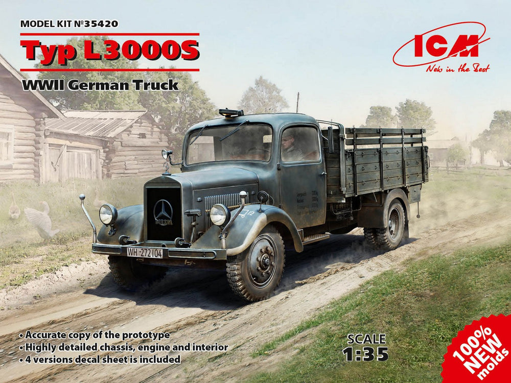 ICM 1/35 WW2 Typ L3000S, WWII German Truck