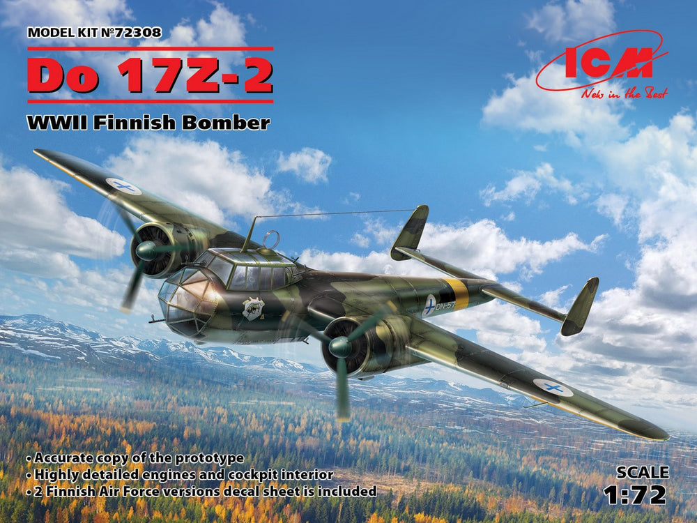 ICM 1/72 WW2 Do 17Z-2, WWII Finnish Bomber