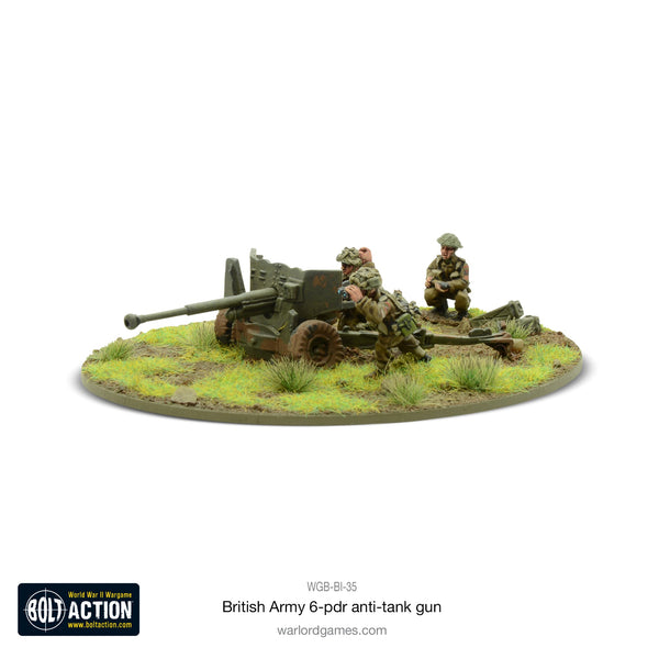 Warlord Games 28mm - Bolt Action  British Army 6 Pounder Anti Tank Gun