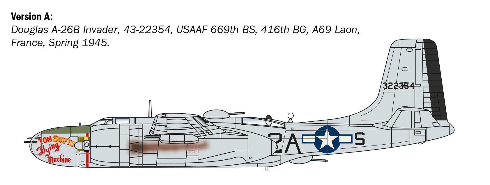 Italeri - 1358 - A-26B INVADER - 1/72 Scale Model Italeri - 1358 - A-26B INVADER - 1/72 Scale Model