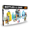 AK Interactive – Modern Diorama accessory BOTTLES & CANS 1/35