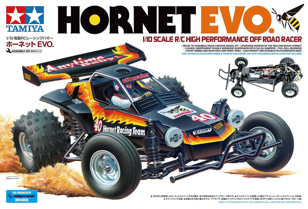 TAMIYA 1/10 scale R/C model assembly kit Hornet EVO buggy racer