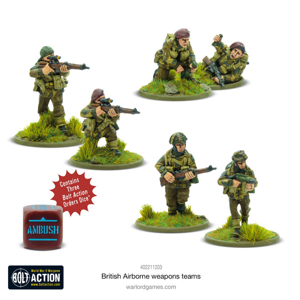 Warlord Games 28mm - Bolt Action WW2 British Airborne weapons teams