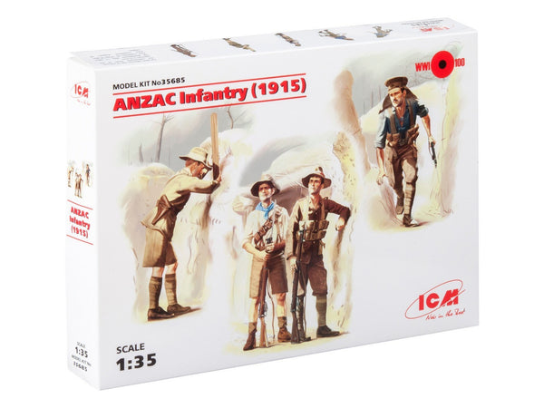 ICM 1/35 WW1 ANZAC Infantry (1915) (4 figures)