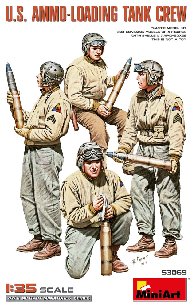 Miniart 1/35 scale WW2  U.S. AMMO-LOADING TANK CREW. 2ND EDITION