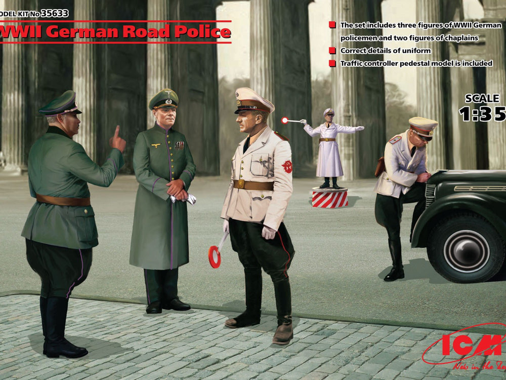 ICM 1/35 WW2 German Road Police (5 figures)