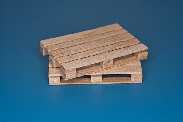 1/35 Scale  Wooden Euro pallets (3 pk)