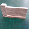 1/35 scale Brick garden wall Half length Straight