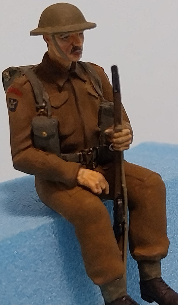 Homefront 1/35 scale WW2 British Infantry sitting #6