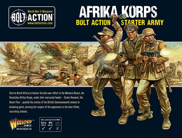Warlord Games 28mm - Bolt Action WW2 German DAK Afrika Korps Starter army