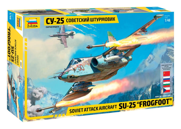 Zvezda 1/48 Soviet Attack Aircraft Su-25 "Frogfoot"