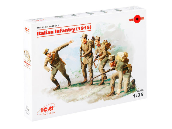 ICM 1/35 WW1 Italian Infantry (1915) (4 figures)