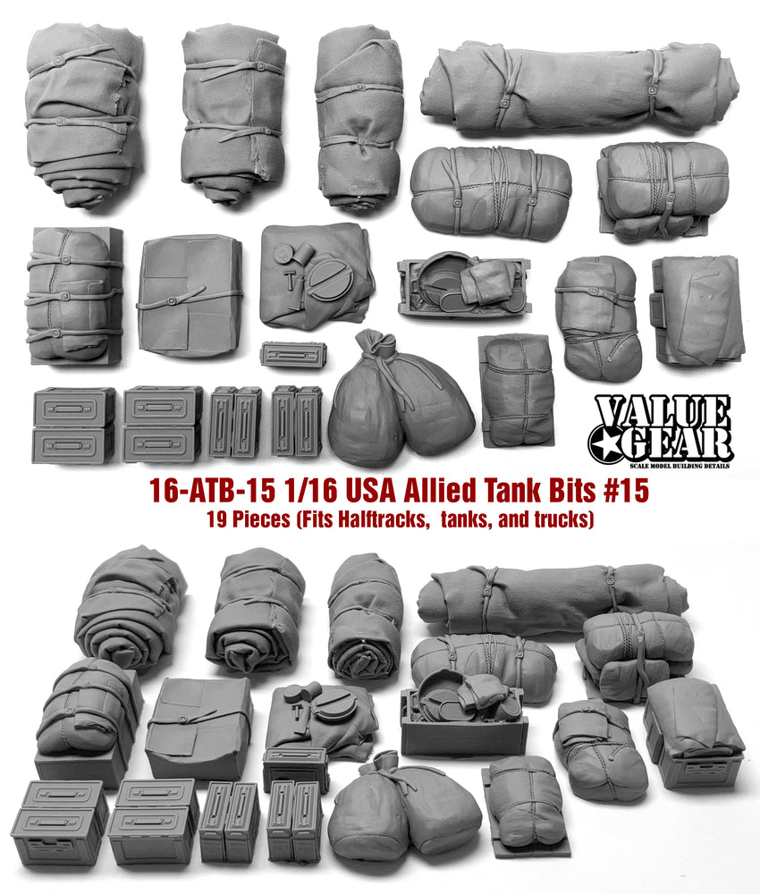 Valuegear 1/16 Scale WW2 US American Allied Tanks Bits For Tanks & Trucks