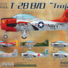 Kitty Hawk 1/32 Scale T-28B/D Trojan aircraft Model Kit