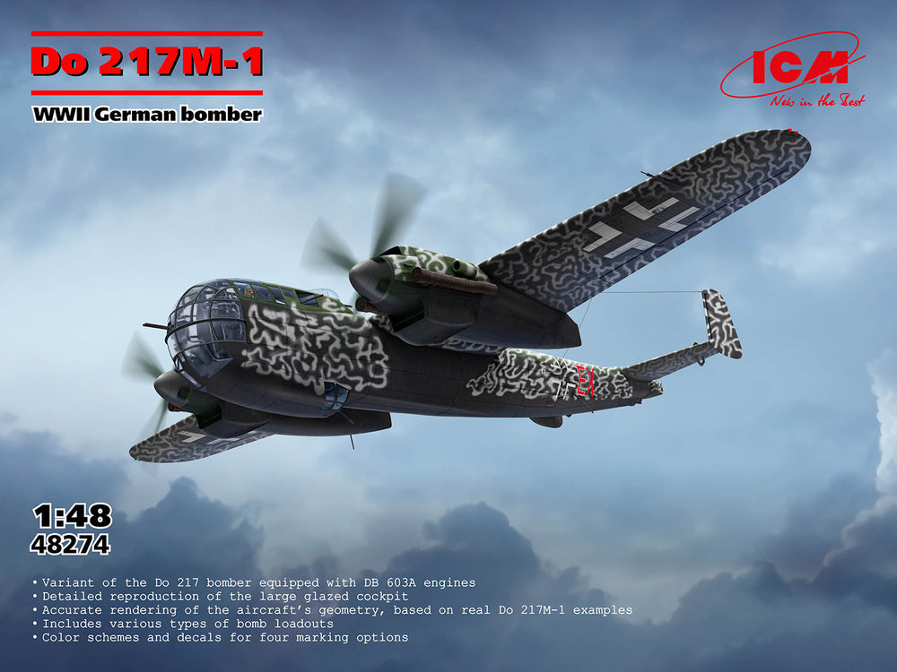 ICM AIRCRAFT 1:48 Do 217M-1, WWII German Bomber