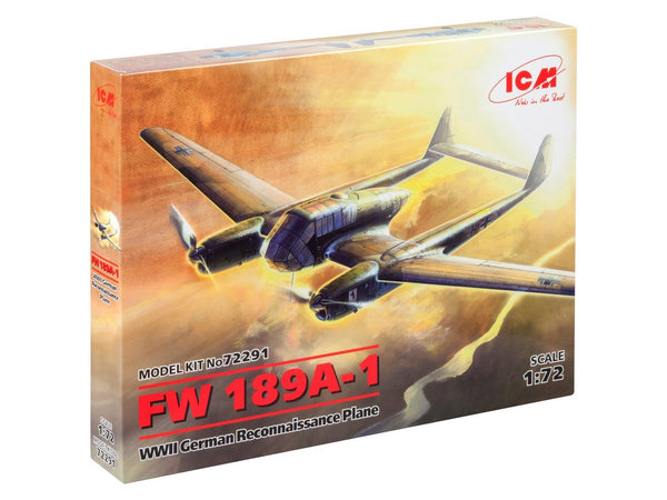 ICM 1/72 WW2 FW 189A-1, WWII German Reconnaissance Plane