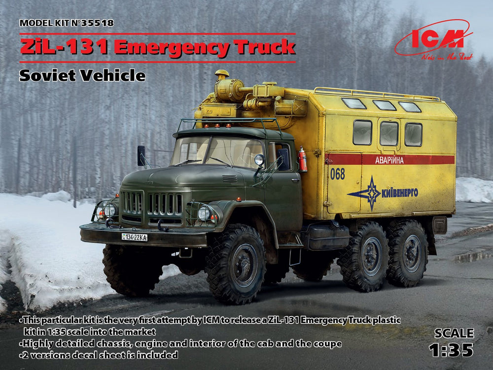 ICM 1/35 Russian ZiL-131 Emergency Truck, Soviet Vehicle