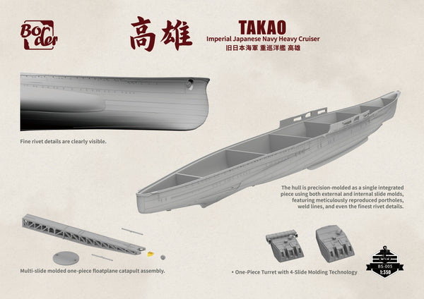 Border Models 1/350 scale WW2 IJN Japanese Heavy Cruiser Takao