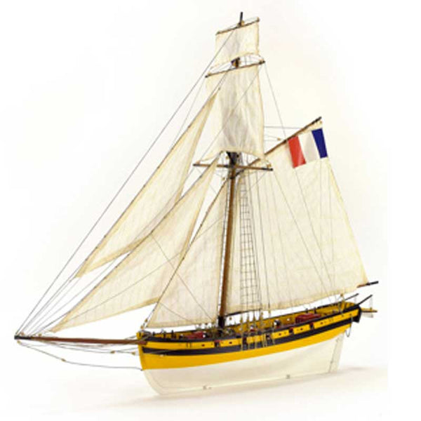 ARTESANIA French Corsair Cutter, Le Renard - Model 22401, Scale 1:50