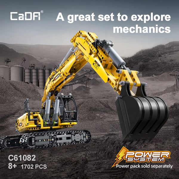 Cada CONSTRUCTION & FARM Functional Excavator -  1702 pcs building block kit