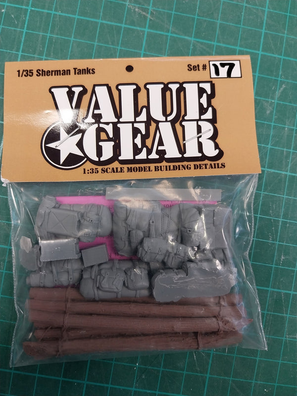 Valuegear 1/35 WW2 Sherman Engine Deck & Stowage Set #17 Easy 8