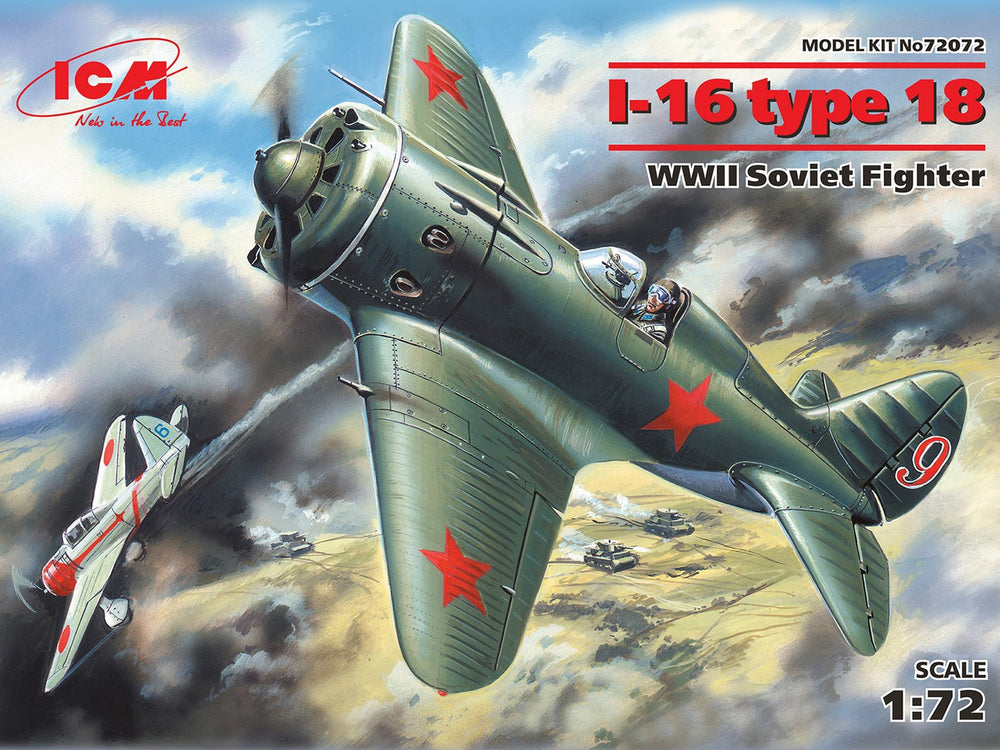 ICM 1/72 scale I-16 type 18, WWII Soviet Fighter