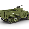 Build Army Brick building model WW2 USA M3A1 Half-Track APC