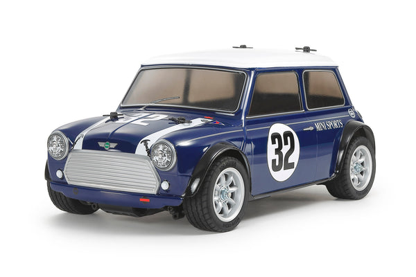 TAMIYA R/C KITS 1/10 scale R/C model assembly kit Mini Cooper Racing with Blue Painted Body (MB-01)