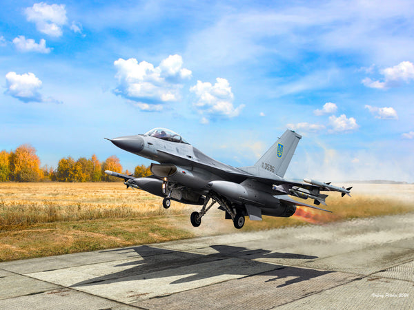 ICM VEHICLES 1:72 F-16AM of Ukrainian Air Forces with PAG-14